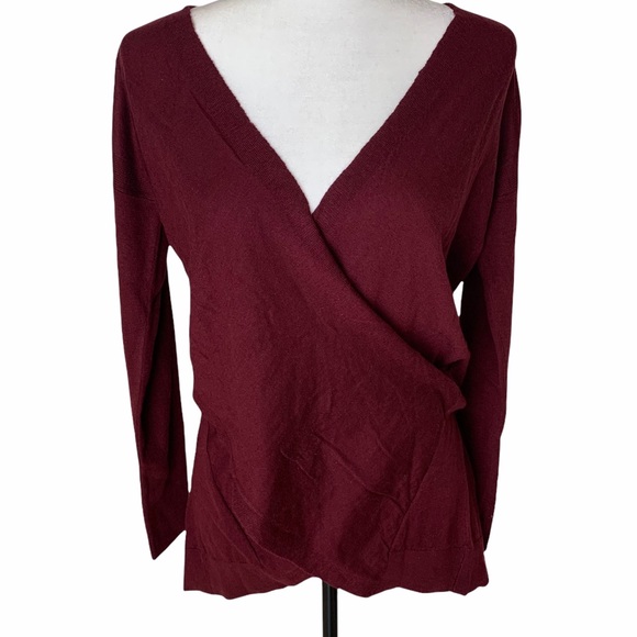 Vimmia Shavasana Reversible Burgundy Sweater Size S NWT - Picture 4 of 8